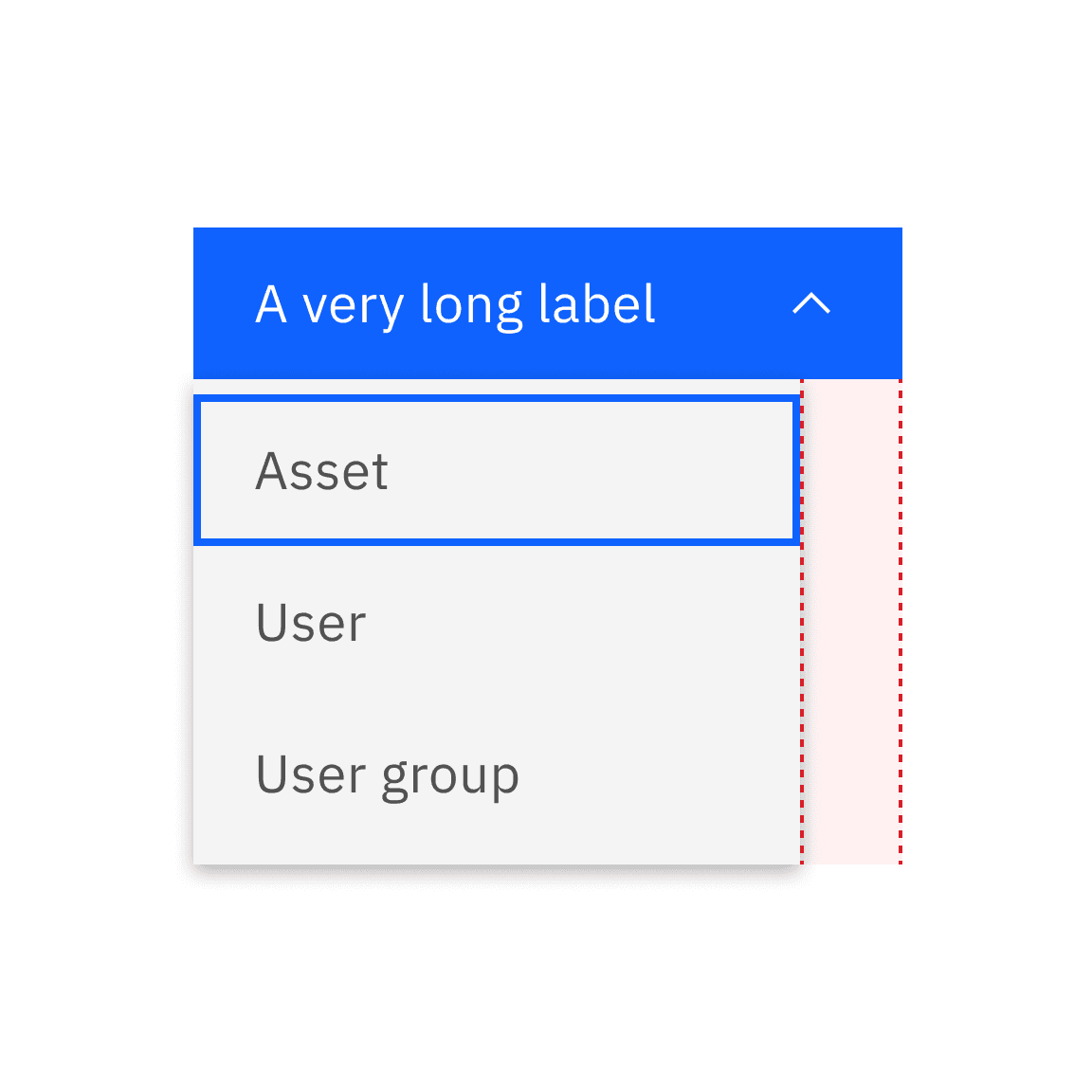 Do not make the menu appear shorter than the menu button or combo button Do not make the menu appear shorter than the menu button or combo button