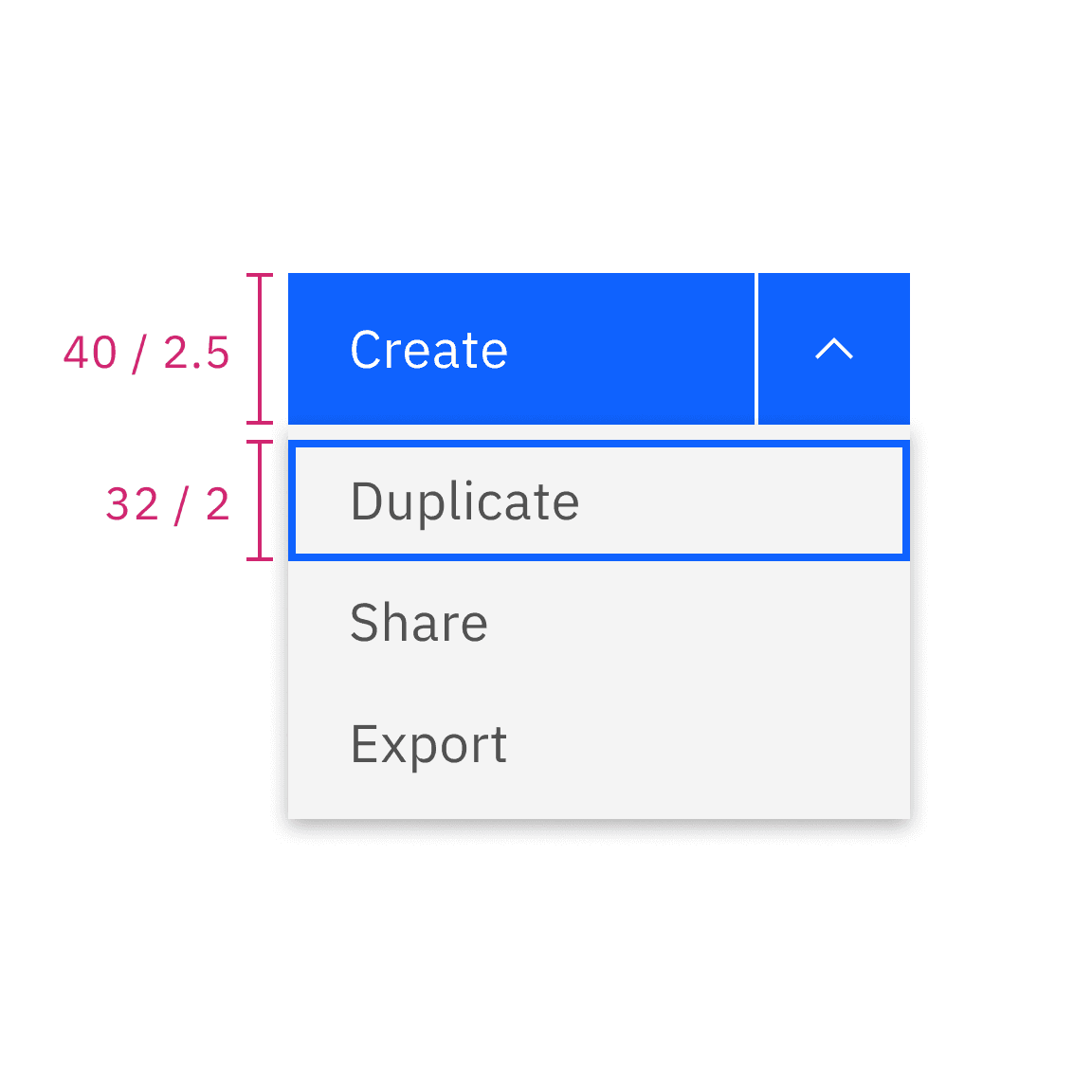 Do not mix the height of the menu buttons and the menu Do not mix the height of the menu buttons and the menu
