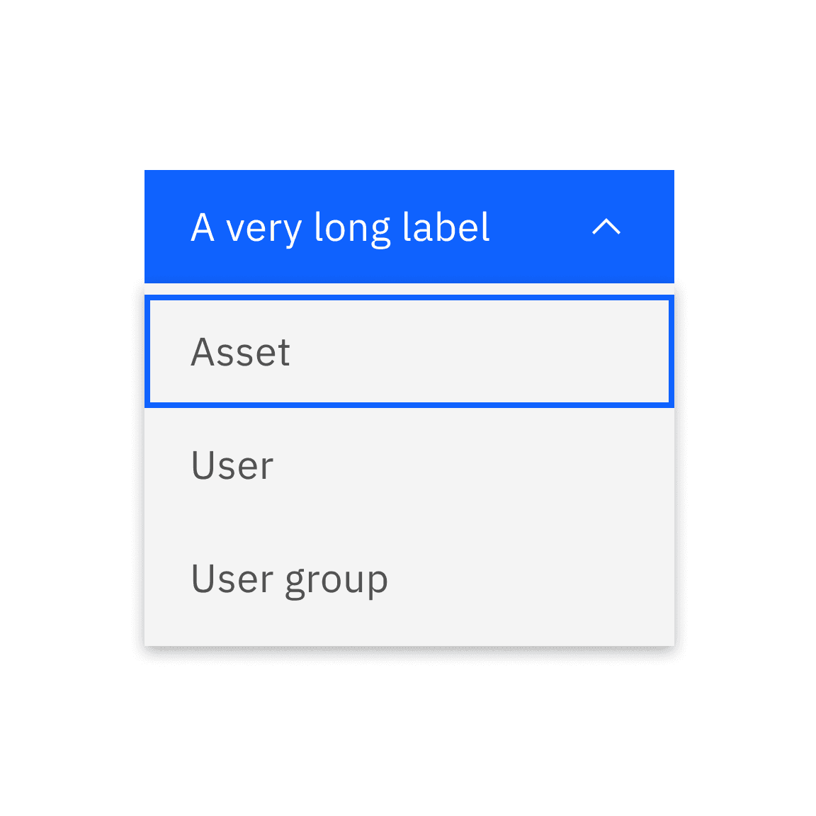 Do match the width when the menu button or combo button labels become longer Do match the width when the menu button or combo button labels become longer