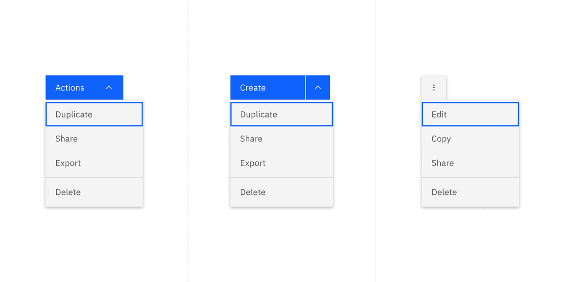 Overview image of menu buttons Overview image of menu buttons