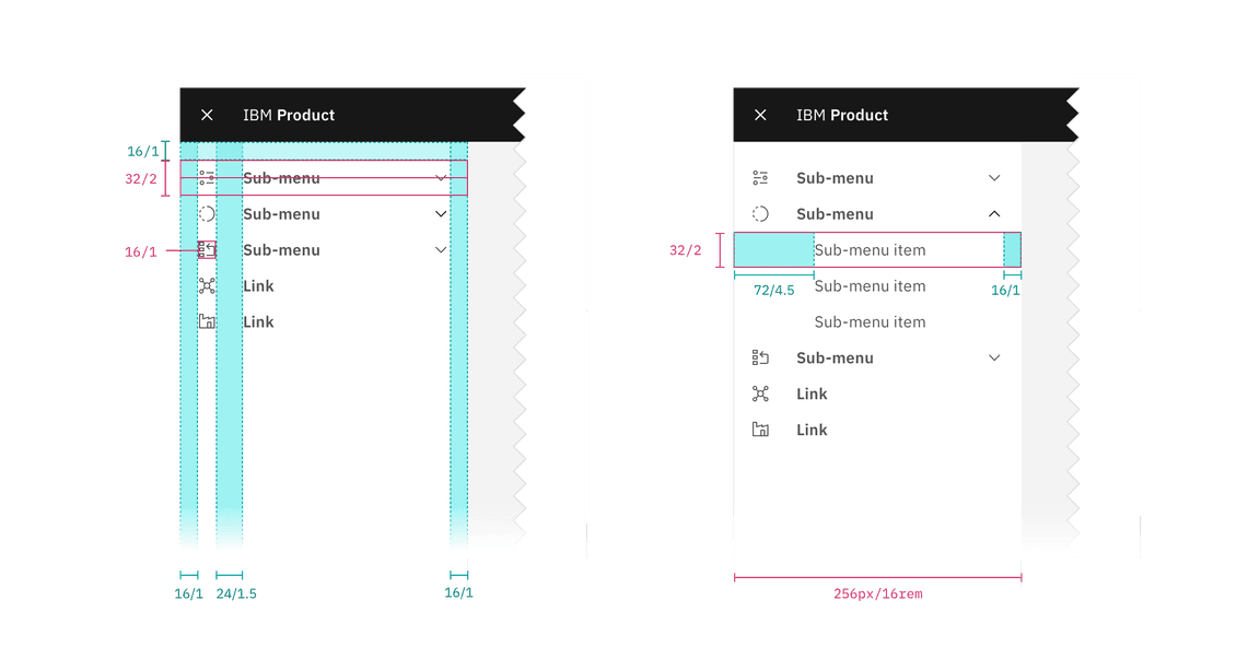 ui shell side-nav with icons ui shell side-nav with icons