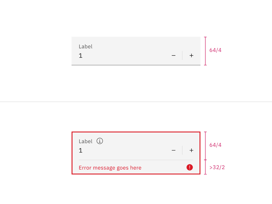 Fluid input size example Fluid input size example