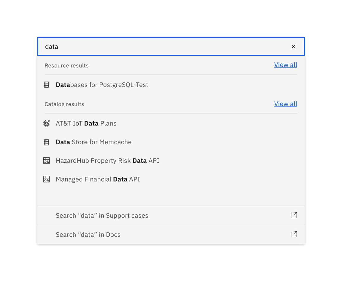 Example of focused search Example of focused search