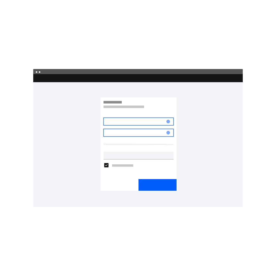 Do not put alternate login buttons at the top of the login form Do not put alternate login buttons at the top of the login form