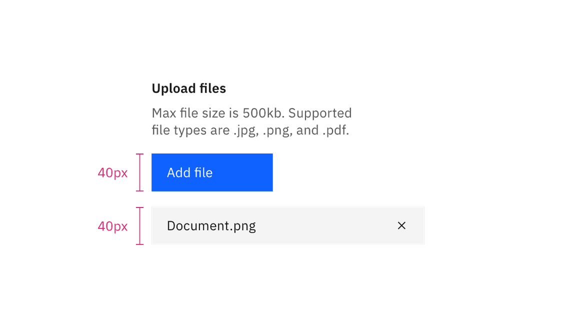 File uploader sizes File uploader sizes