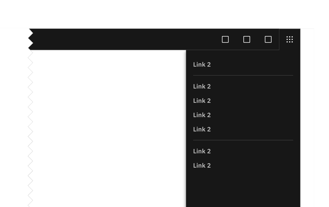 UI shell right panel example. UI shell right panel example.