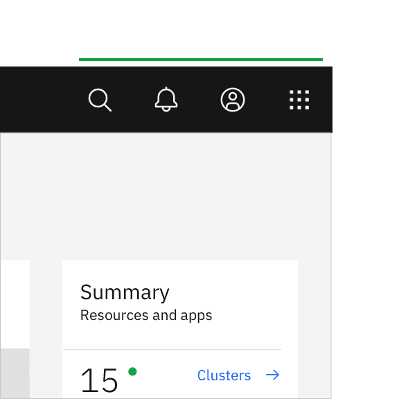 Example of header icons right aligned with no gaps. Example of header icons right aligned with no gaps.