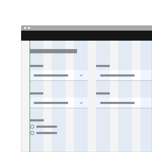 Do align default style input dropdowns to the grid so the input label aligns with other type on the page.