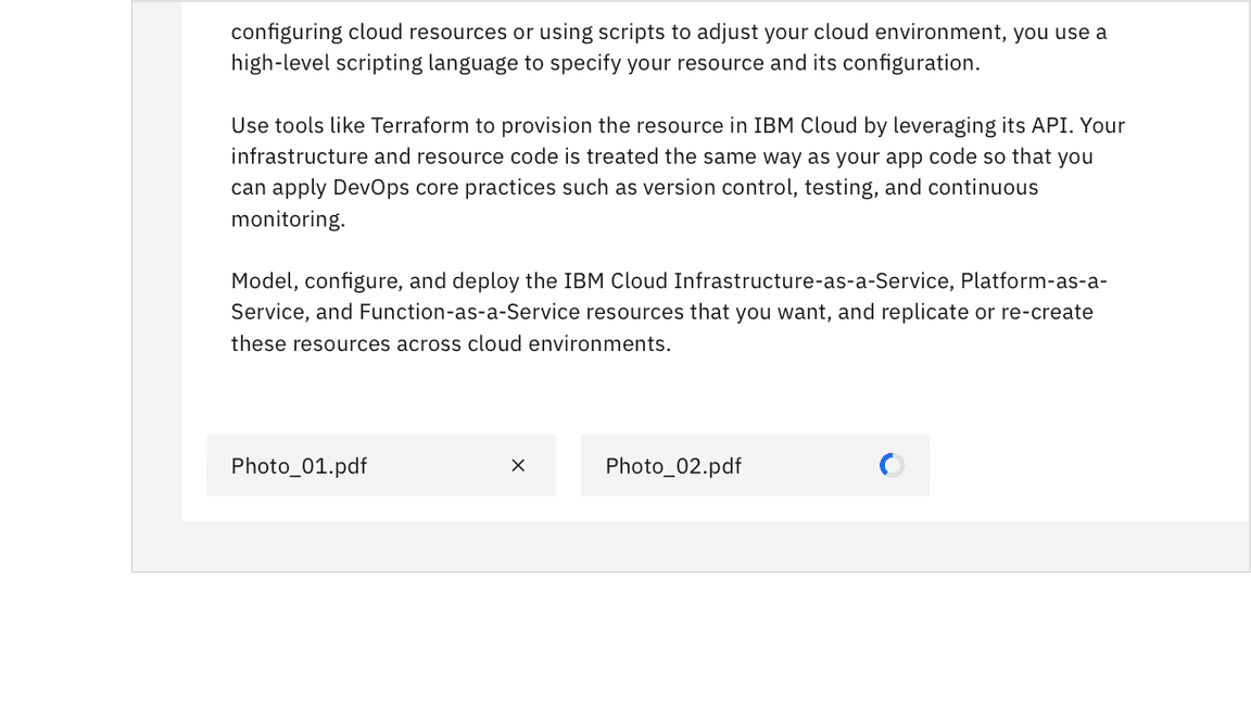 Attaching files to the text area. Attaching files to the text area.