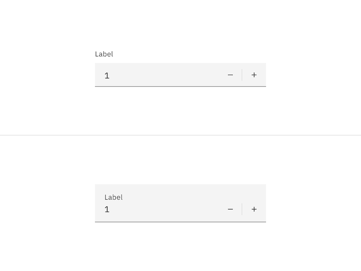 An example of a default and fluid number input An example of a default and fluid number input