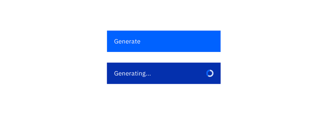 Example of a generate button
